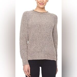 Ellen Tracy Chunky Knit Sweater in Taupe size Small